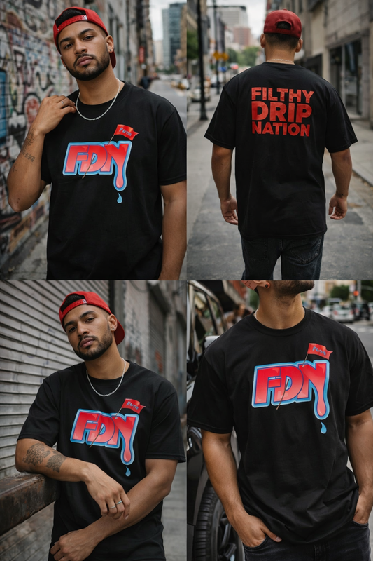 Graphic Tee — FDN Drip Logo "Filthy Drip Nation" Drip Shirt